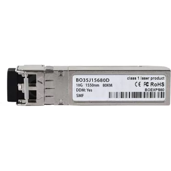 Transceptor de fibra ótica SFP-10G-ZR 10G, CBO (comprimento de onda ZR, formato SFP+)