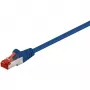 Wentronic Goobay cabo de rede CAT 6, S/FTP (PiMF), azul, 50 m – LSZH isento de halogéneos, cobre (68276)