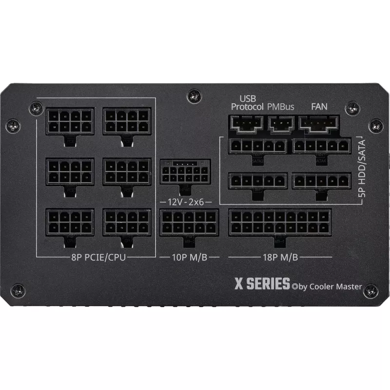 Cooler Master X Silent Edge Platinum 1100 MPS-B001-AZBP-NBEU fonte de alimentação para PC, 1100 W, 80 PLUS Platinum, ATX 3.1, modular, 12VHPWR, 20+4 pinos, preta