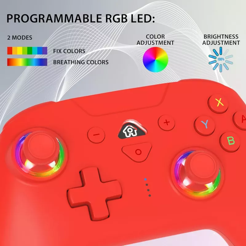 Comando LED sem fios Subsonic vermelho para Switch