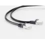 Cabo de patch Ethernet ShiverPeaks CAT 7 0,25 m S/FTP, preto
