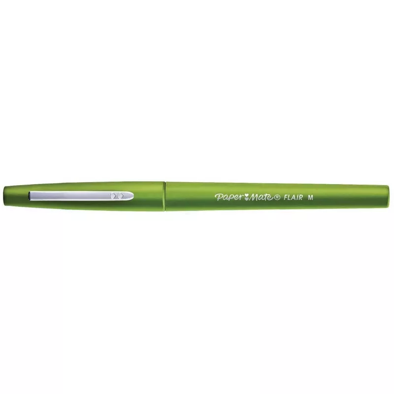 Marcador Papermate Flair Original médio azul verde laranja rosa