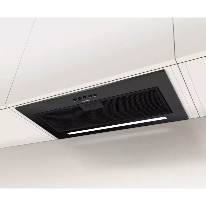 Amica OMC6271B exaustor de encastrar, 55 cm, 176 m3/h, 65 dB, 3 velocidades, iluminação LED, preto