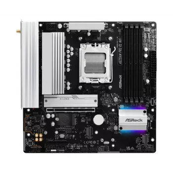 Placa-mãe ASROCK A620AM PRO RS WIFI AM5 microATX, AMD A620, 4×DDR5, Wi‑Fi, HDMI, DP, 3×M.2, 2×SATA, áudio 7.1, LAN 1Gb