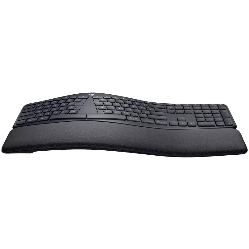 Logitech ERGO K860 - Teclado - Sem fios - 2,4 GHz, Bluetooth 5.0 - QWERTY - GB - Grafite