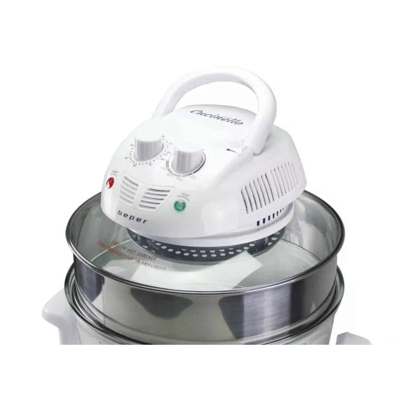 Vaporizador elétrico Beper BF.640 2 andares, temporizador ajustável, vaporizador de mesa