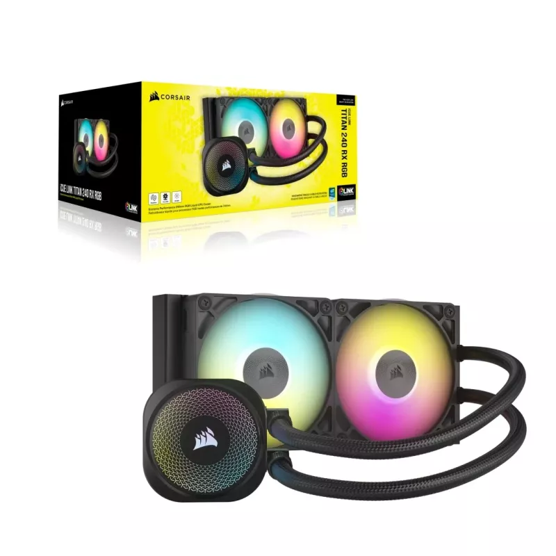 Refrigerador líquido All-in-One Corsair iCUE LINK TITAN RX RGB 12 cm preto