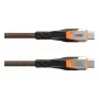 Cabo USB-C para USB-C C2G 9B4415114097 USB 3.2 Gen 2x2 0,75 m – preto/laranja