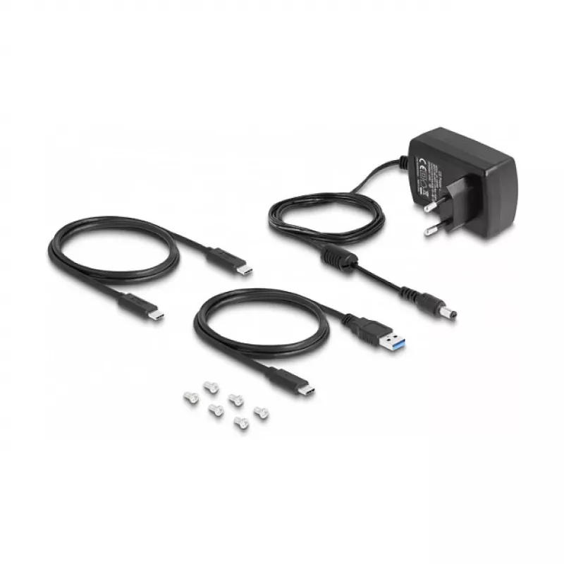Docking station DeLOCK USB Type-C para 1 x SSD U.2 preto