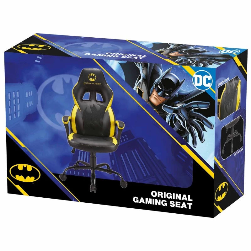Cadeira gaming para PC Subsonic SA5642-B1 assento acolchoado preto amarelo 120 kg