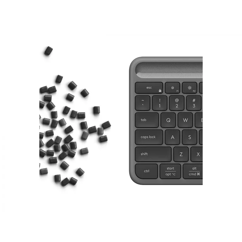 Logitech Signature Slim Solar+ K980 Teclado sem fios, QWERTZ alemão, grafite