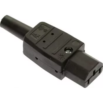 as - Schwabe Ficha de aparelho IEC, reta N.º de polos: 3 10 A Preto 62081 1 unid. (62081)