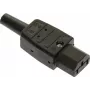 as - Schwabe Ficha de aparelho IEC, reta N.º de polos: 3 10 A Preto 62081 1 unid. (62081)