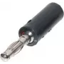 Ficha banana ShiverPeaks 56200-S – conector banana individual, preto, contacto de alta condutividade