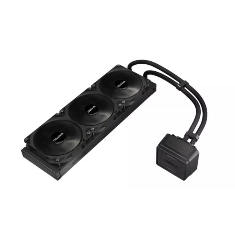 Refrigerador líquido para CPU ASROCK Challenger Pure 360 preto — radiador de 360 mm, AIO fechado