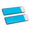 Akasa A-M2HS01-KT02 Dissipador/radiador para SSD de sistema de refrigeração de computador Preto 1 - 2 (A-M2HS01-KT02)