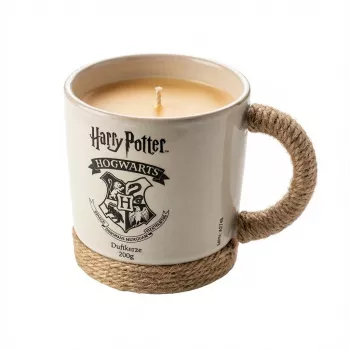 Vela perfumada Harry Potter caneca com corda Hogwarts 200 g – vela temática de marca