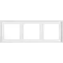 JUNG LS 983 WW Moldura tripla, branco