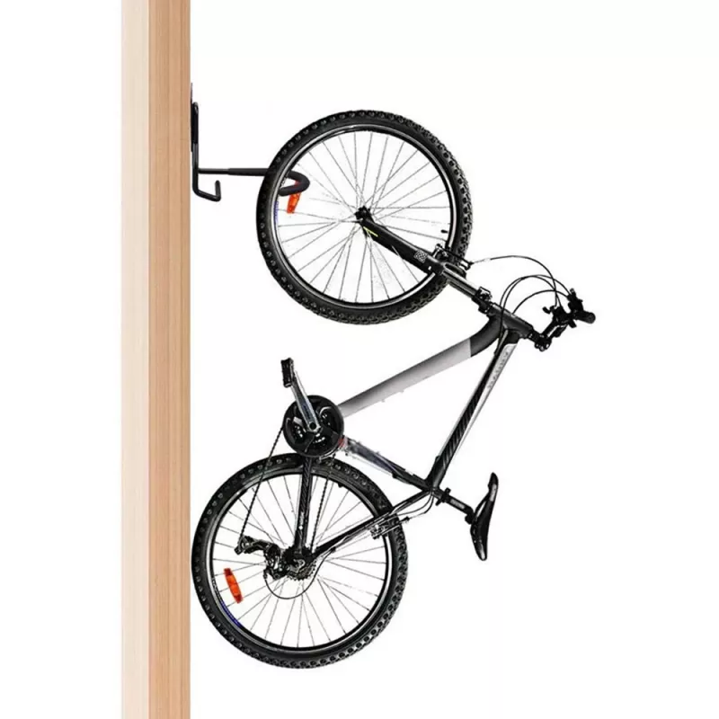Suporte de parede para bicicleta MACLEAN MC-433 suporte vertical para bicicleta, dobrável, largura ajustável, para bicicletas até 20 kg, preto