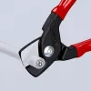 Tesoura para cabos Knipex 95 11 160 — 160 mm capacidade de corte, punhos ergonómicos