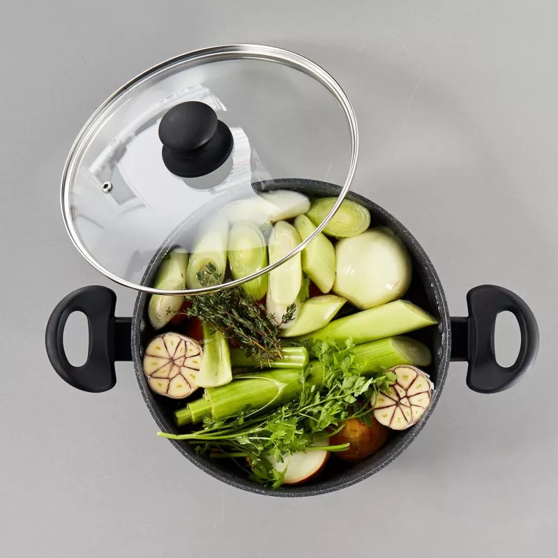 Panela Russell Hobbs RH02809EU7 24 cm Metallic Marble, panela robusta