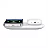 Belkin WIZ021VFWH - base de carregamento sem fios 2 em 1 com tecnologia Qi2 15 W, branco