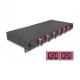 Caixa de fusão de fibra ótica DeLOCK 67002 preto metal 482x220x44mm