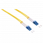 LogiLink - Cabo de patch - LC monomodo (M) para LC monomodo (M) - 1 m - Fibra ótica - Duplex - 9/125 µm - OS2 - sem halogéneos - amarelo