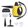 Clatronic DR 3653 limpador a vapor portátil, 0,25 l, 1050 W, preto/amarelo