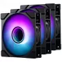 Ventoinha Phanteks M25 Gen2 120 mm PWM D-RGB pack de 3 - Preta