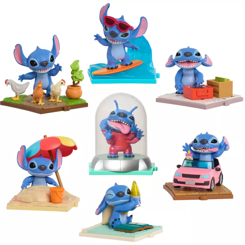 Stitch Movie Time Caixas Surpresa, Figura de Brinquedo artigo sortido, uma figura