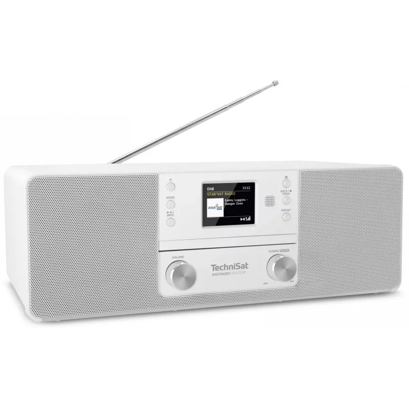 TechniSat DigitRadio 370 CD IR rádio DAB leitor de CD / MP3 leitor digital rádio de internet recetor de áudio Bluetooth 10 Watt