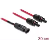 Cabo divisor solar DELOCK 1 x conector macho para 2 x conectores fêmea 30 cm vermelho (modelo 90707)