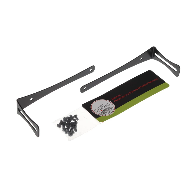Suporte para radiador BitsPower BP-120RADHV2-BK — suporte de montagem preto para radiadores de 120 mm