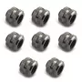 Conector XSPC G1/4 para tubo rígido de 14 mm, preto cromado - 8 unidades