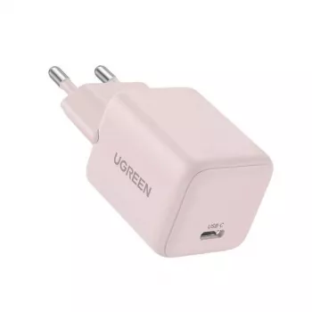 Fonte de alimentação UGREEN X512 20W USB-C carregamento rápido PD, rosa, entrada 100–240V, 1× USB-C