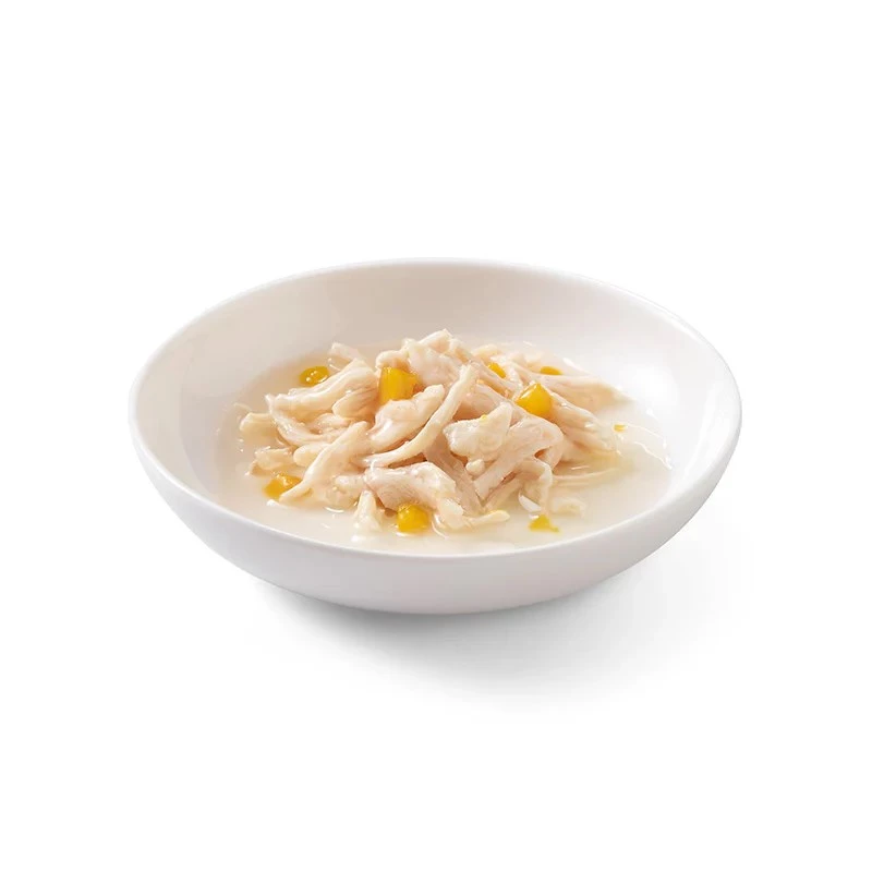 SCHESIR Filetes de Frango com Abóbora em Caldo - Alimento húmido para gatos - 6x50 g