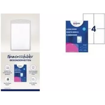 Porta-crachás Avery 4834XL poliéster transparente 50 unid.