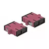 Acoplador de fibra ótica SC fêmea-fêmea DELOCK 85998, violeta, pack de 4