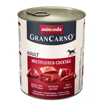 Comida húmida para cães Animonda GranCarno Multi Meat Cocktail 800 g — vaca, frango, caça, coração, peru, adulto