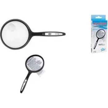 Lupa WEDO 271 7509 — lente de plástico com 74 mm de diâmetro, lupa de mão
