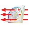 Ventoinha para caixa MODECOM VOLCANO LOOP 120 ARGB Reverse Fan branca 120 mm, PWM, 400–1400 RPM