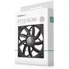 Ventoinha de caixa PWM slim de 120 mm DeepCool FT12 slim – preta, design low-profile, controlo PWM