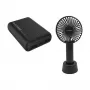 Ventilador portátil e powerbank RealPower PB-10000 mini HD 10000mAh — conjunto móvel