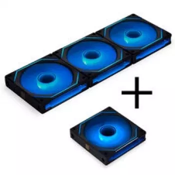 Pack de ventoinhas para caixa LIAN LI UNI FAN SL-INF 120 ARGB PWM, 4 ventoinhas, preto