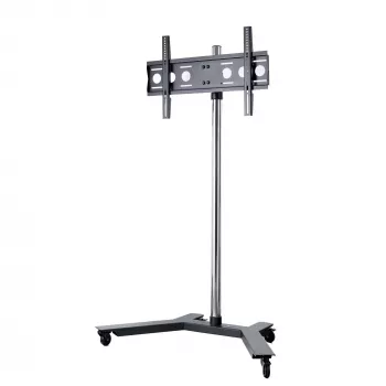 EDBAK TR51c-B carrinho para ecrãs planos de 37–60 polegadas, VESA até 600x400, altura ajustável, carga máx. 80 kg, preto