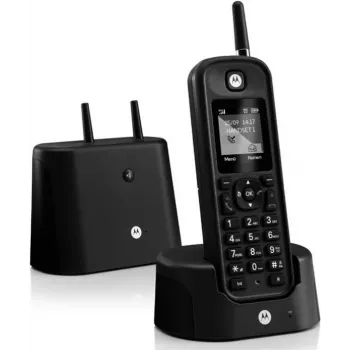 Motorola O201 DECT Telefone analógico sem fios mãos-livres preto (2249706)