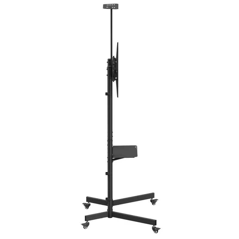 Suporte / carrinho para TV Maclean, prateleira para câmara, com rodas, 37-70, carga máx. 45 kg / 5 kg prateleira, VESA máx. 600x400, MC-113 B