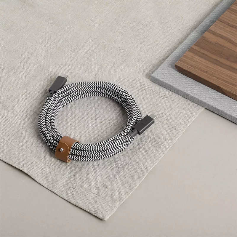 Cabo USB-C para USB-C Native Union Belt Cabo Pro 240W, 2,4 m, USB 2.0, 0,48 Gbit/s, verde