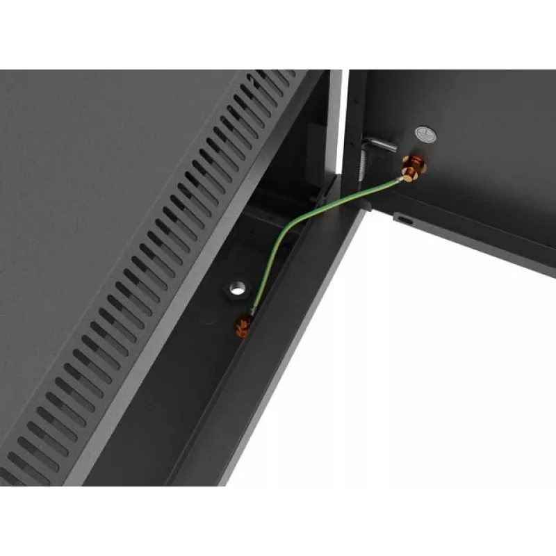 Armário de rack 19 polegadas para montagem na parede LANBERG 4U 600x450 mm preto com porta metálica